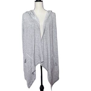 Feather Clothing Women's Hooded Kint Open Cardigan Long Sleeve Sz 4 Pre-owned